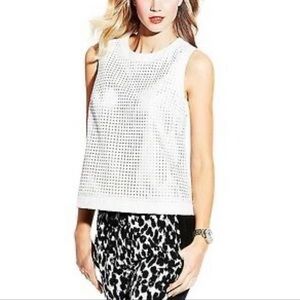 Vince Camuto Faux Leather Top